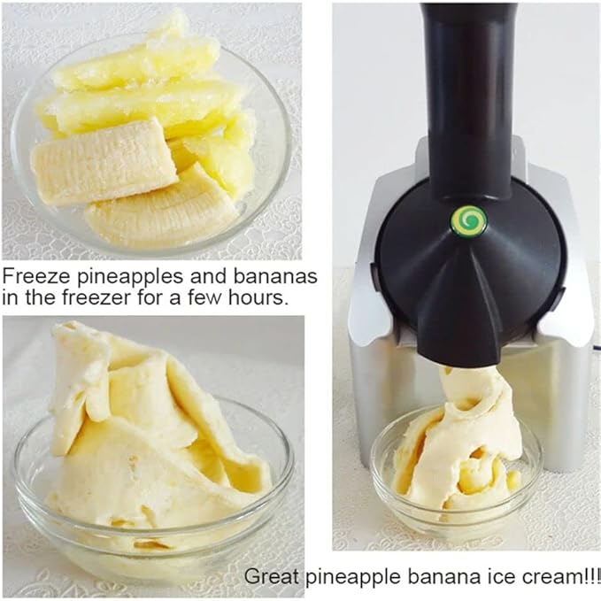 Dessert Frozen Black and Gray Ice Cream Treat Maker